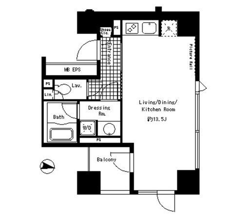 パークアクシス渋谷神南の物件間取画像